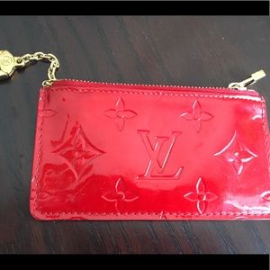 Authentic LOUIS Vuitton Monogram Vernos  red Cles